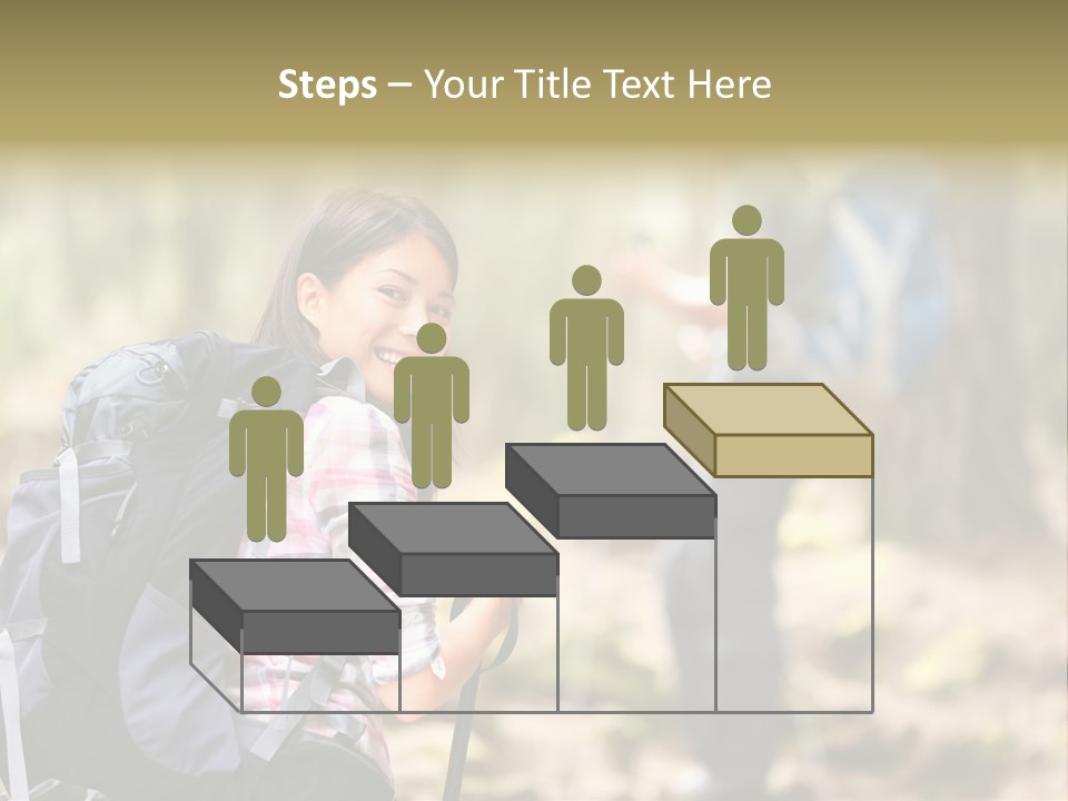 Summer Hiking Couple Outside PowerPoint Template