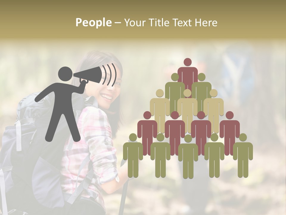 Summer Hiking Couple Outside PowerPoint Template