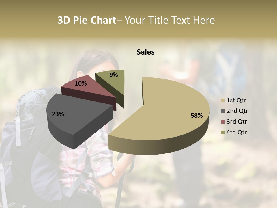 Summer Hiking Couple Outside PowerPoint Template