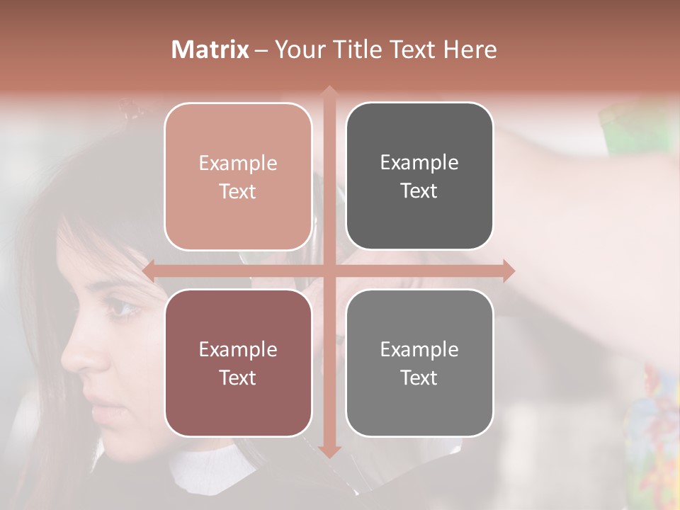 Women Haircare Work PowerPoint Template