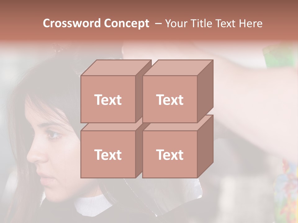 Women Haircare Work PowerPoint Template