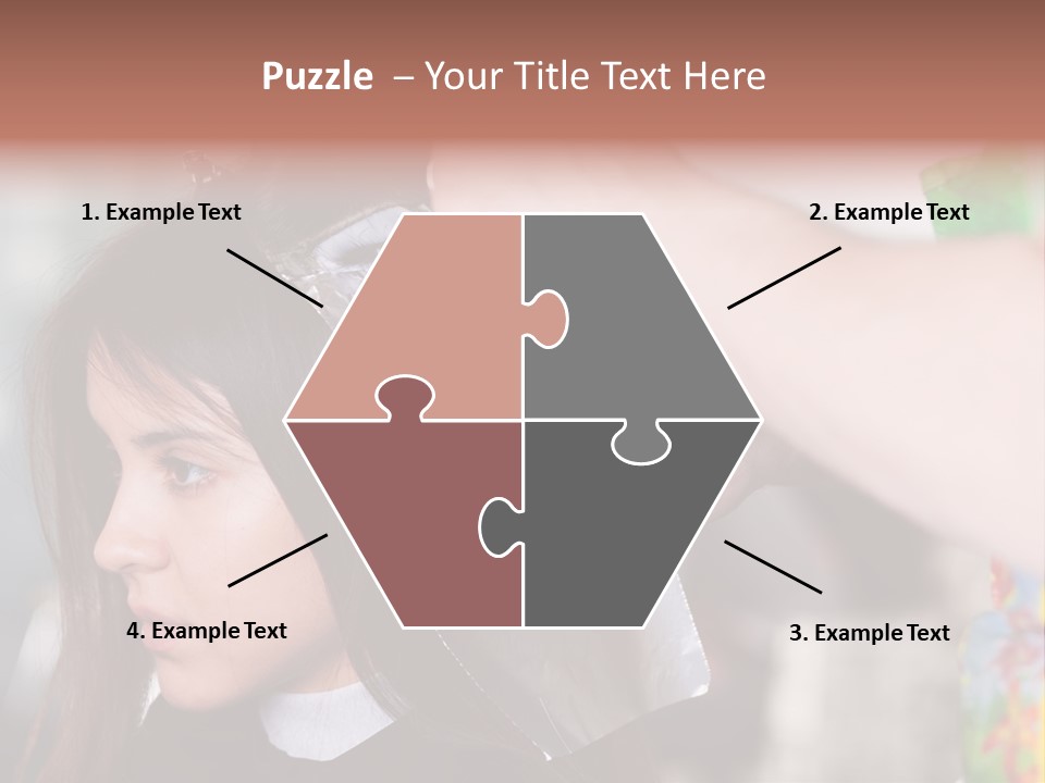 Women Haircare Work PowerPoint Template