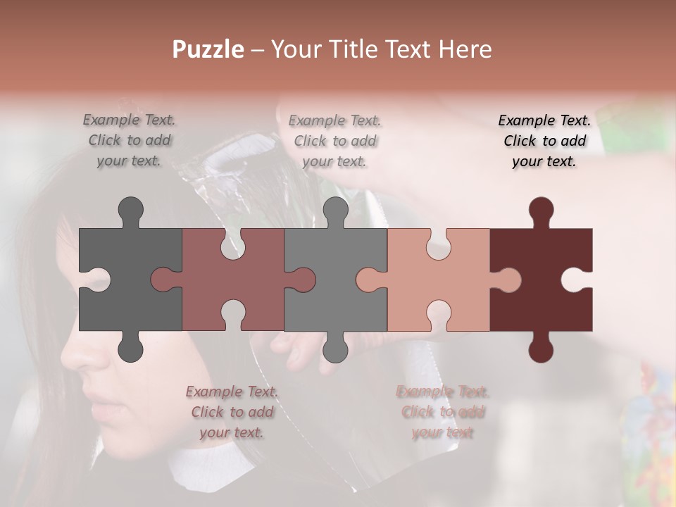Women Haircare Work PowerPoint Template