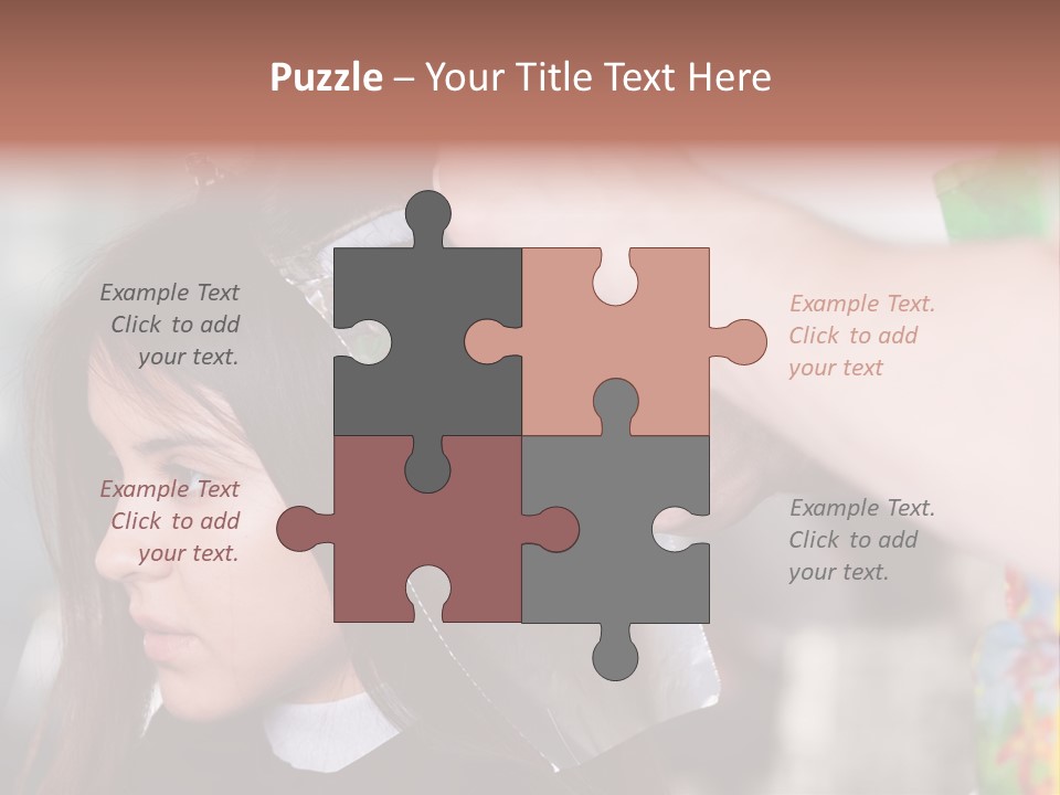 Women Haircare Work PowerPoint Template