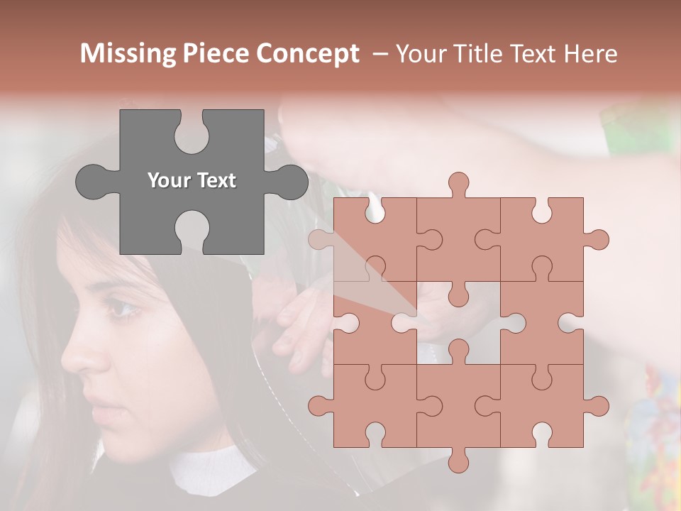 Women Haircare Work PowerPoint Template