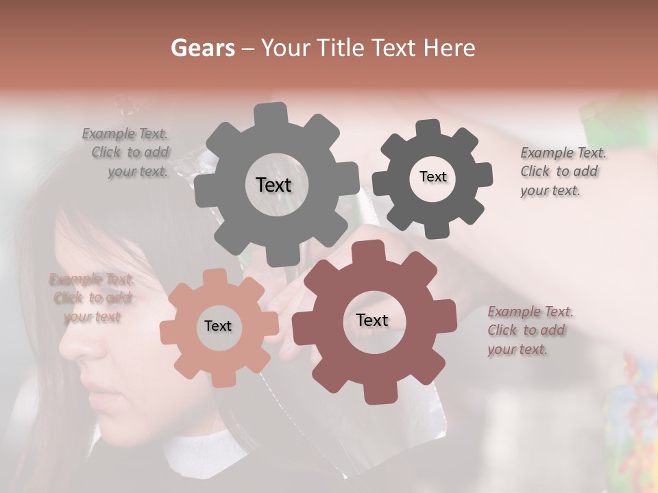 Women Haircare Work PowerPoint Template