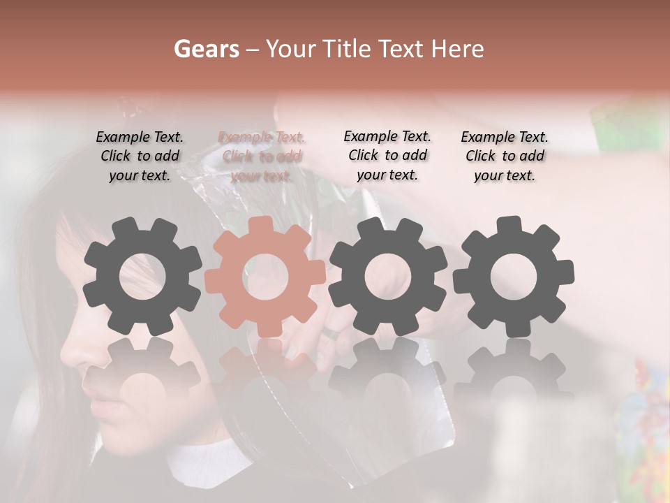 Women Haircare Work PowerPoint Template