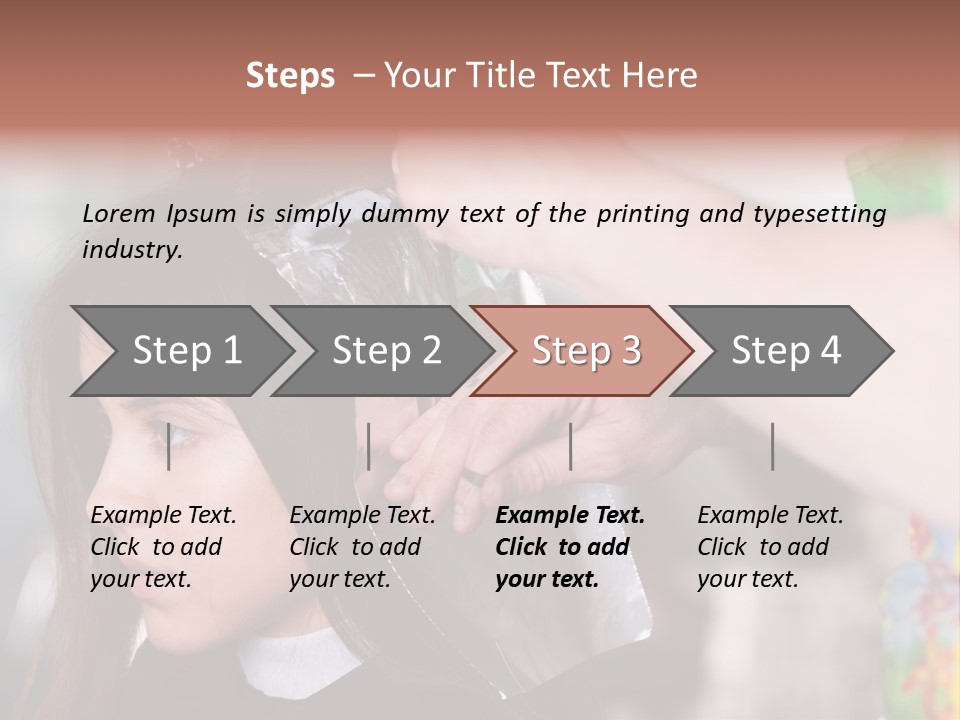 Women Haircare Work PowerPoint Template
