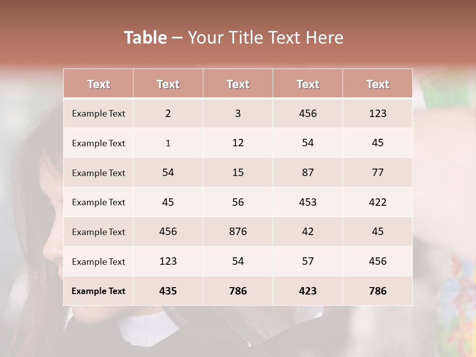 Women Haircare Work PowerPoint Template