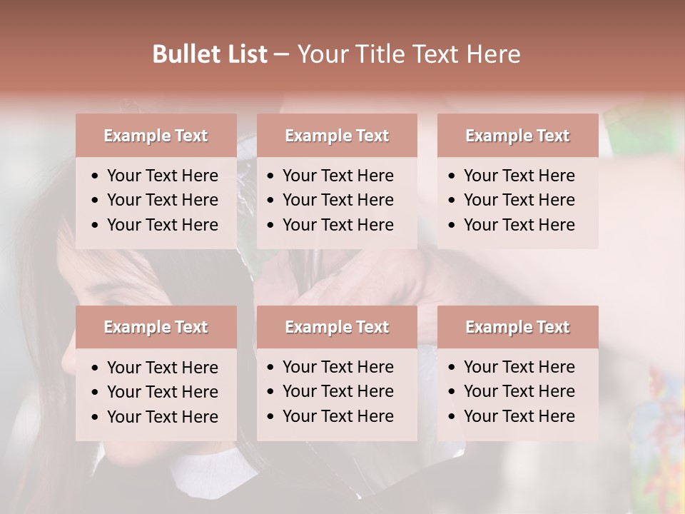 Women Haircare Work PowerPoint Template