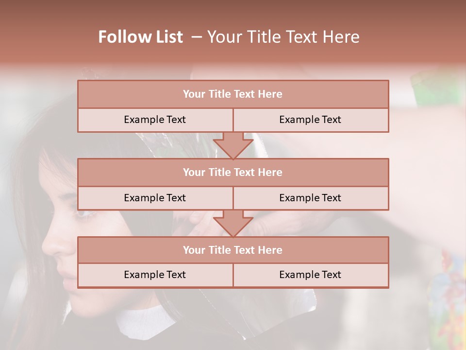 Women Haircare Work PowerPoint Template