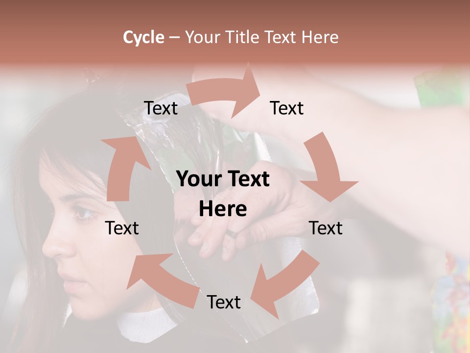 Women Haircare Work PowerPoint Template