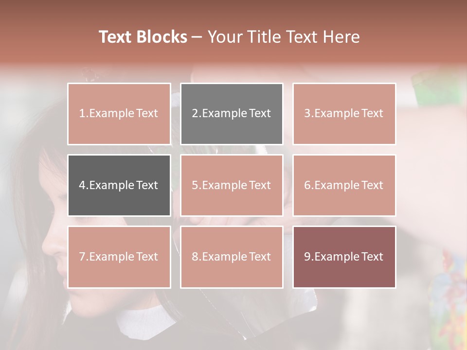 Women Haircare Work PowerPoint Template