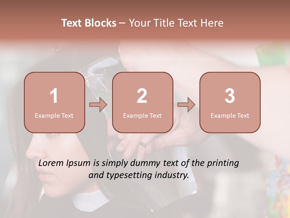 Women Haircare Work PowerPoint Template