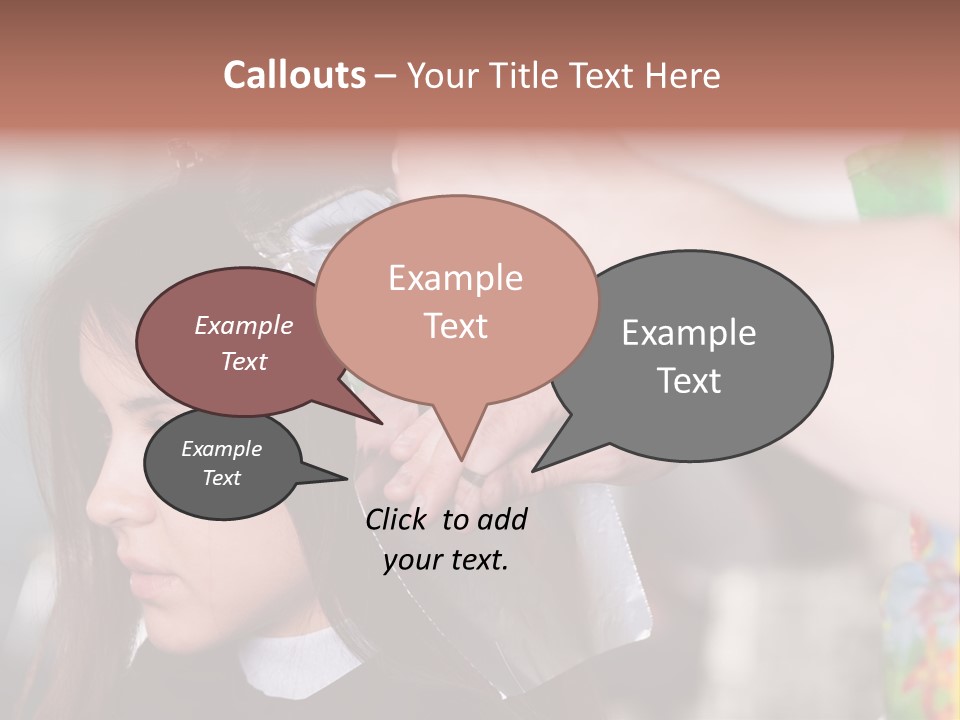 Women Haircare Work PowerPoint Template