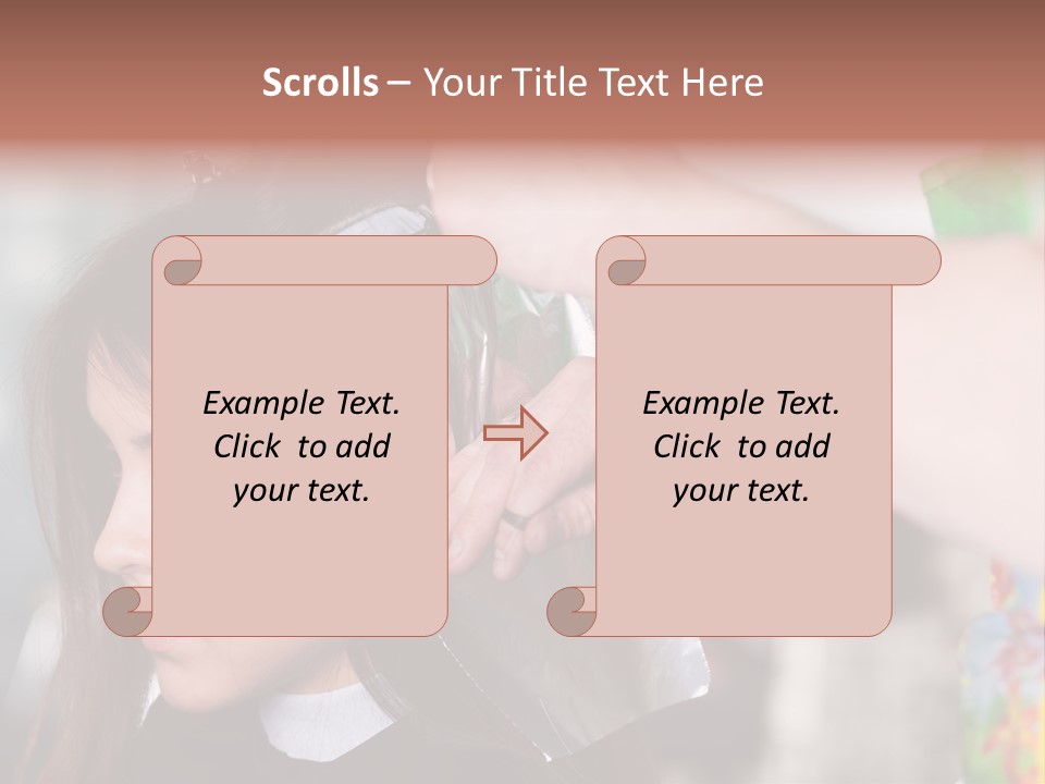 Women Haircare Work PowerPoint Template