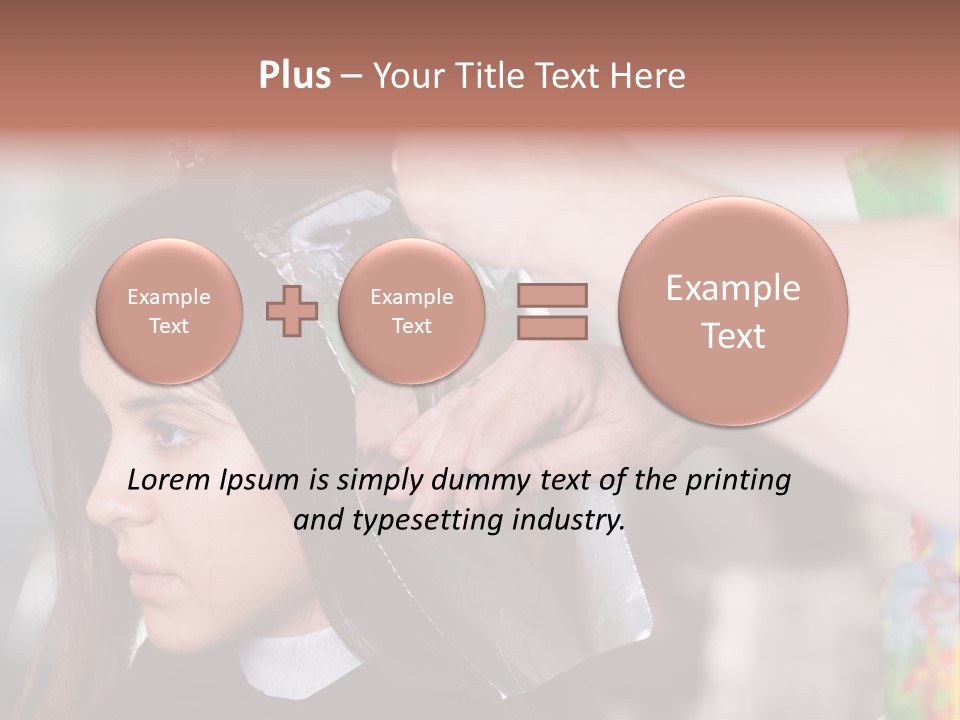 Women Haircare Work PowerPoint Template