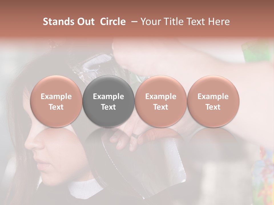 Women Haircare Work PowerPoint Template