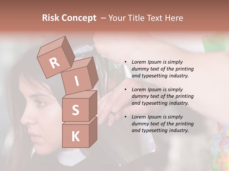 Women Haircare Work PowerPoint Template