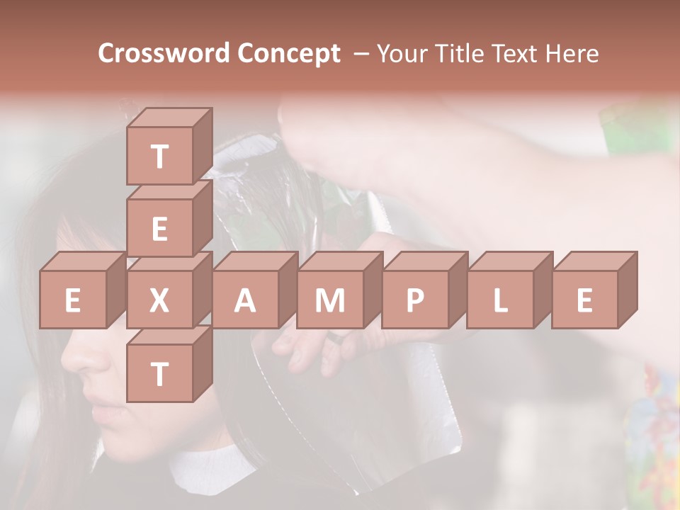 Women Haircare Work PowerPoint Template