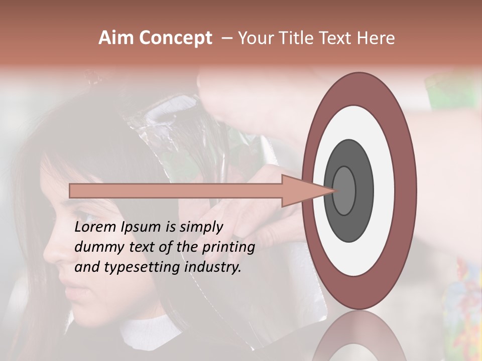 Women Haircare Work PowerPoint Template