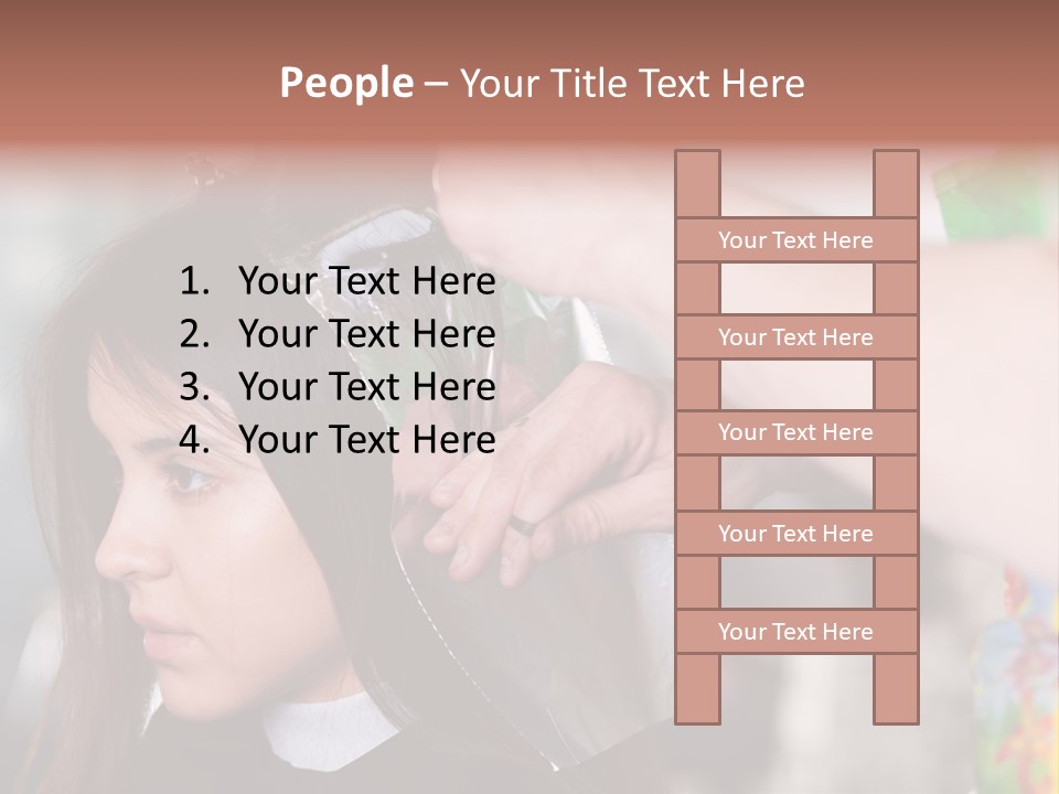 Women Haircare Work PowerPoint Template