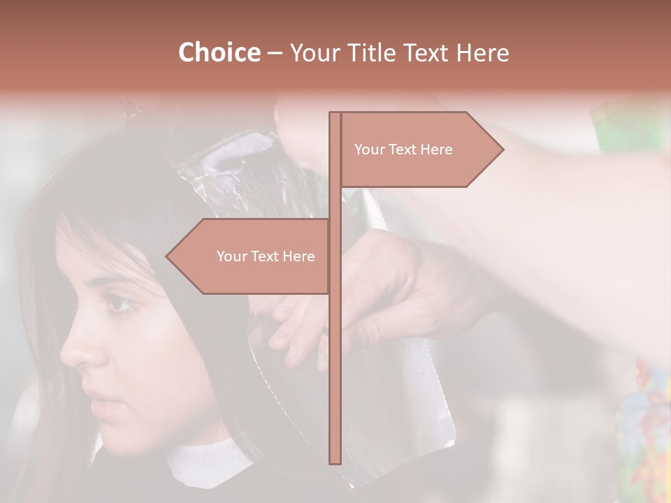 Women Haircare Work PowerPoint Template