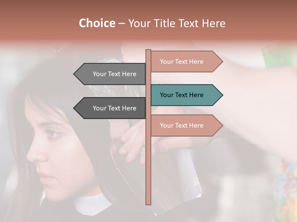 Women Haircare Work PowerPoint Template
