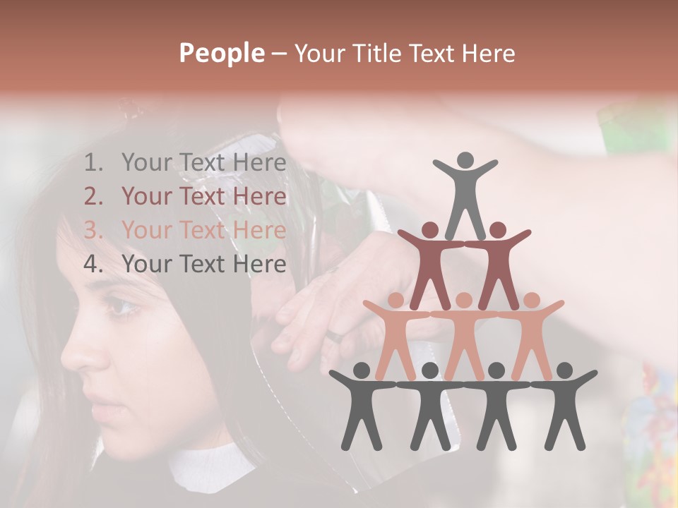 Women Haircare Work PowerPoint Template