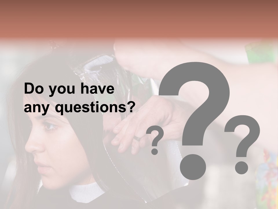 Women Haircare Work PowerPoint Template