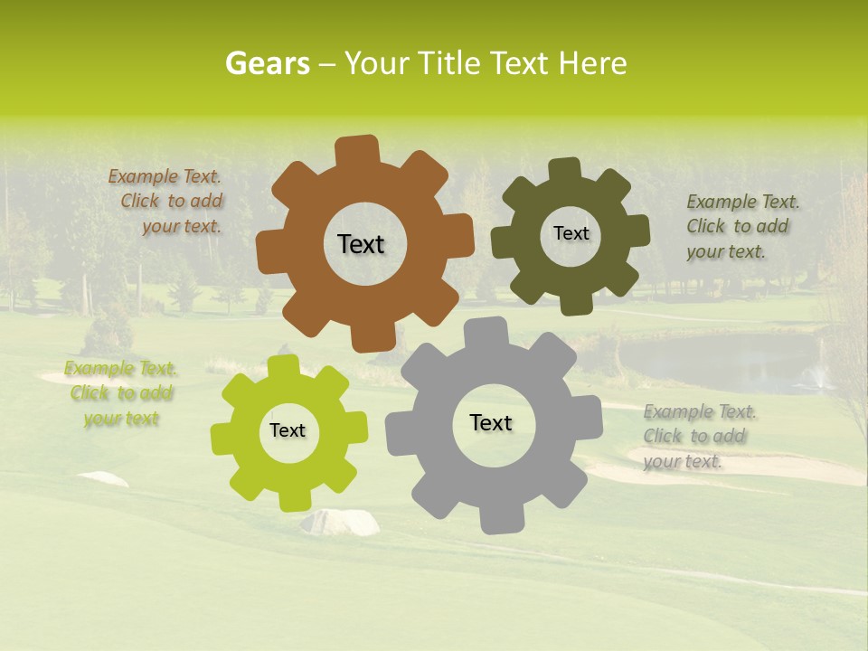 Orange Way Torii PowerPoint Template