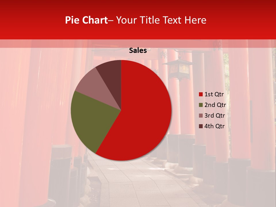 Orange Way Torii PowerPoint Template