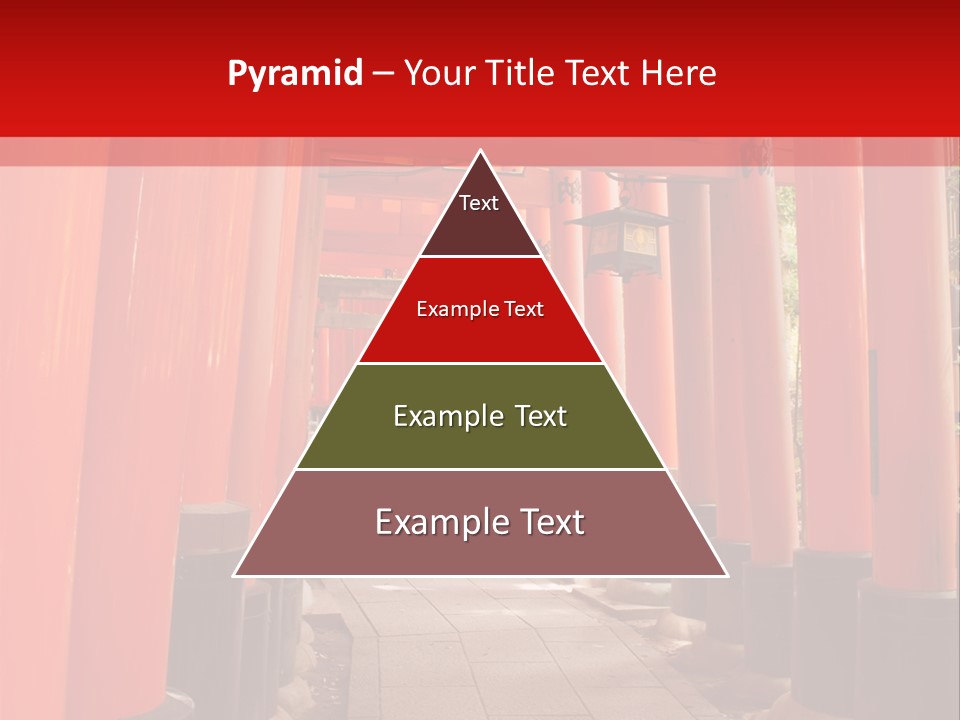 Orange Way Torii PowerPoint Template