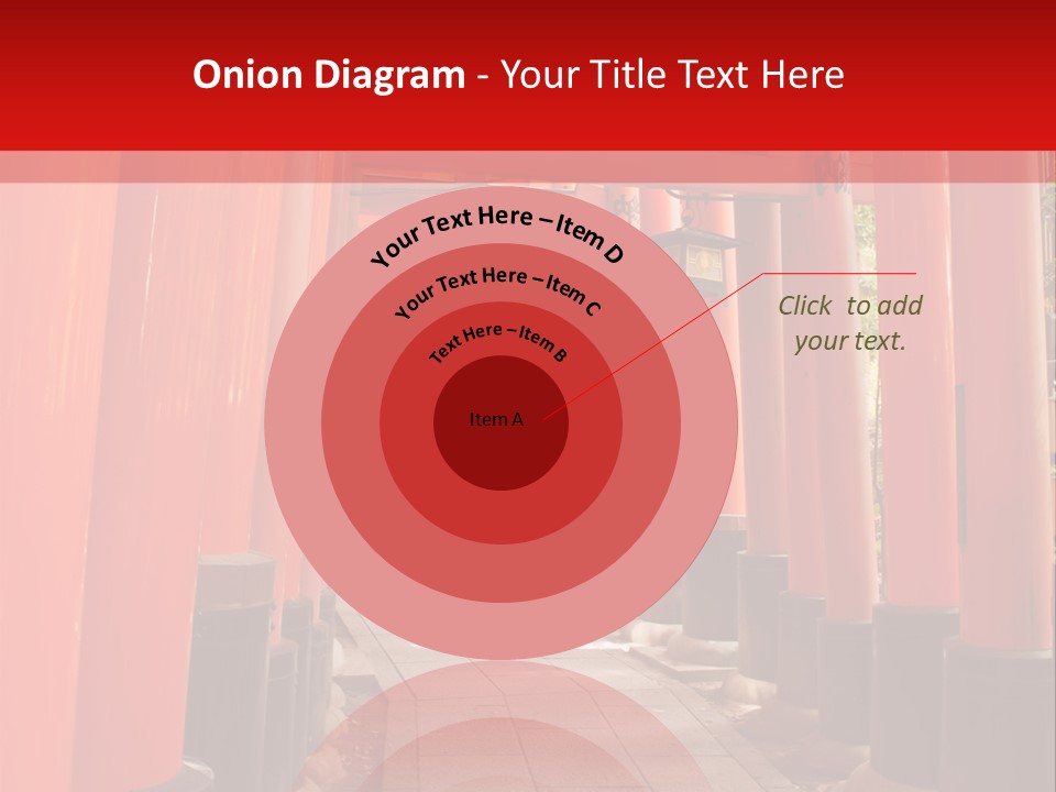 Orange Way Torii PowerPoint Template