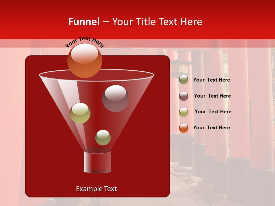 Orange Way Torii PowerPoint Template