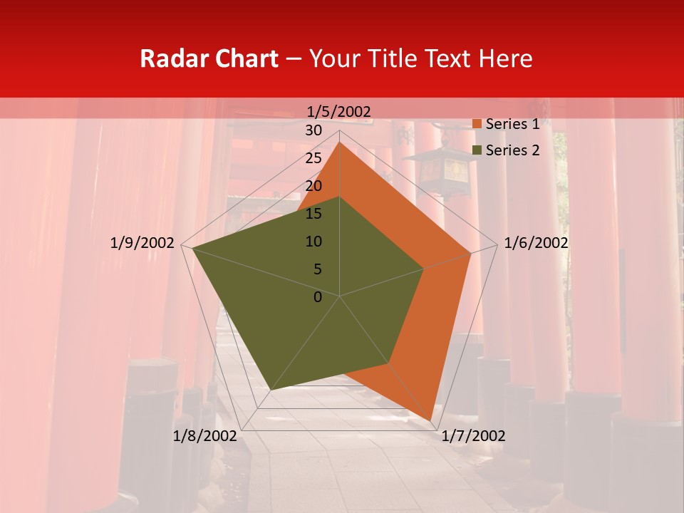 Orange Way Torii PowerPoint Template