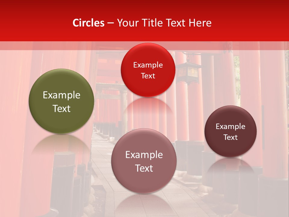 Orange Way Torii PowerPoint Template