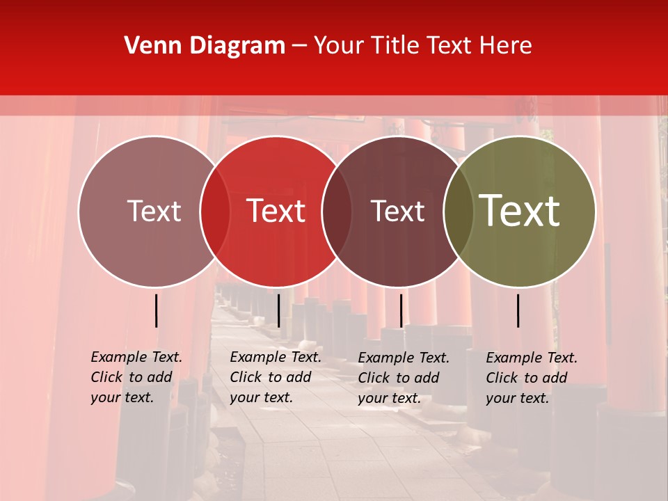 Orange Way Torii PowerPoint Template