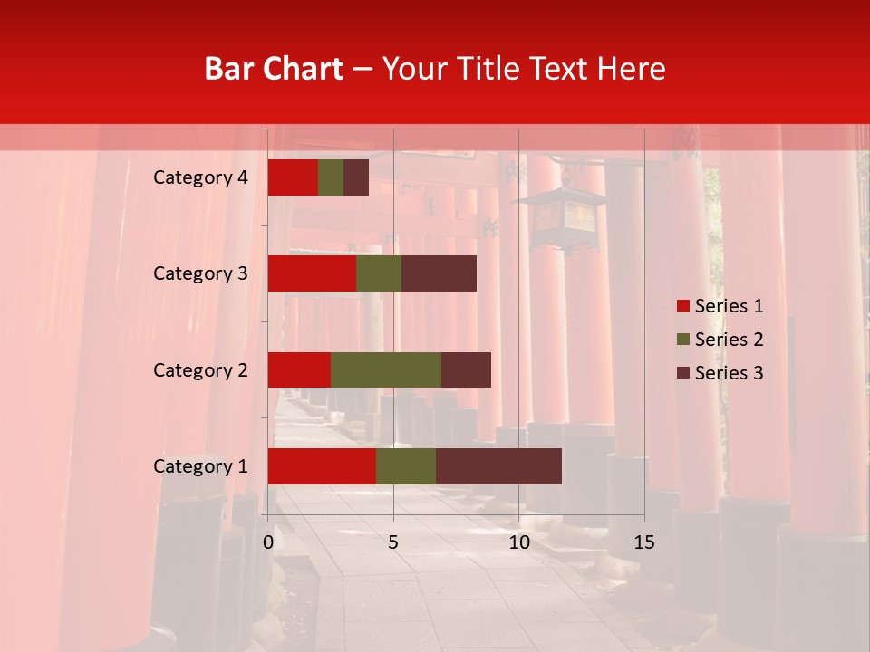 Orange Way Torii PowerPoint Template