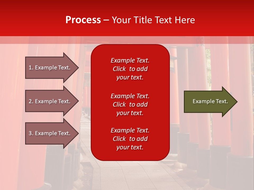 Orange Way Torii PowerPoint Template