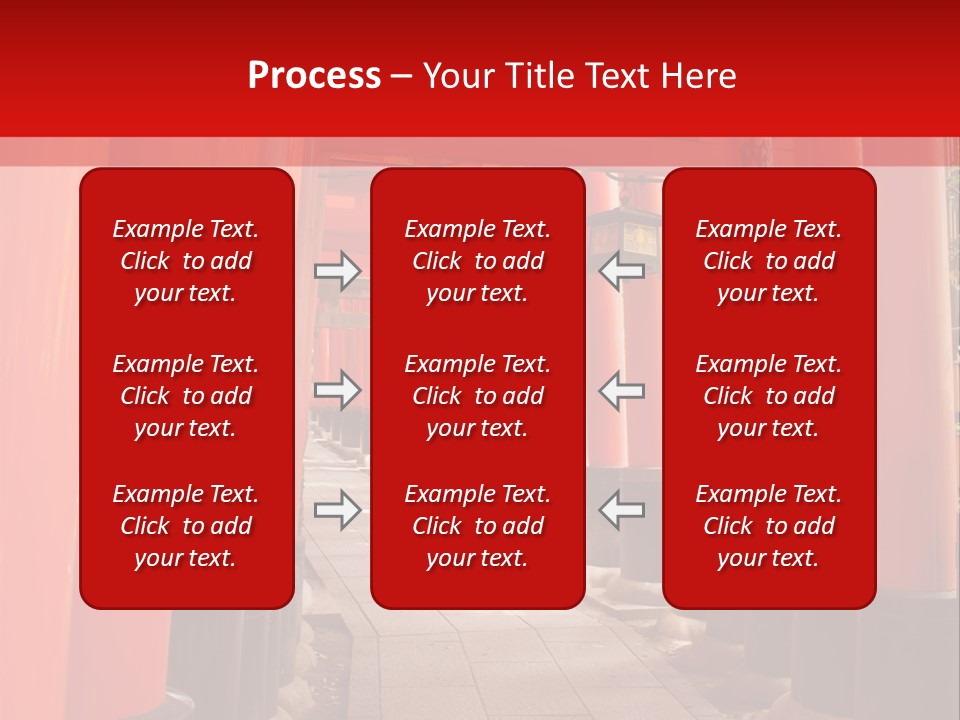 Orange Way Torii PowerPoint Template