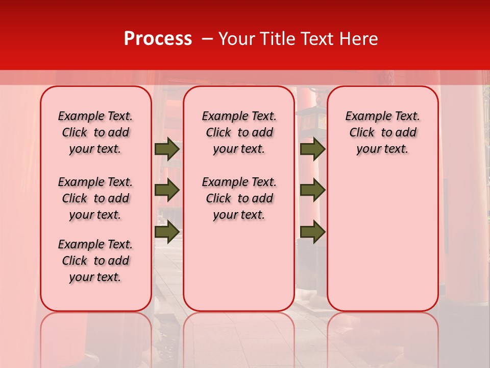 Orange Way Torii PowerPoint Template