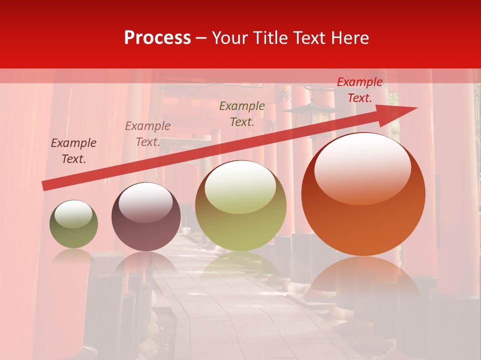 Orange Way Torii PowerPoint Template