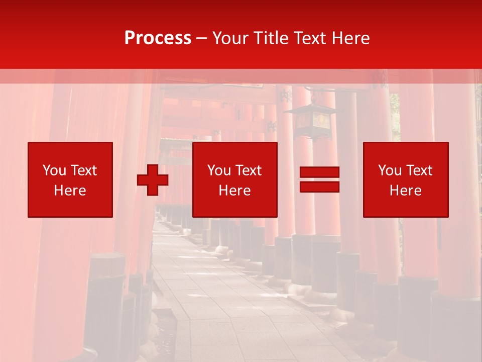 Orange Way Torii PowerPoint Template