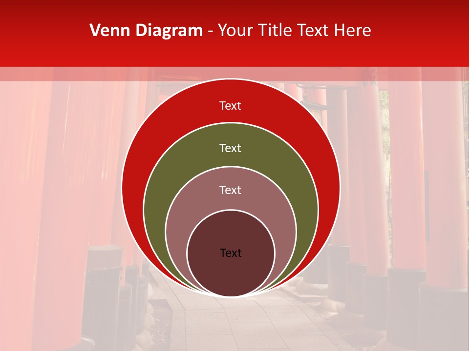 Orange Way Torii PowerPoint Template