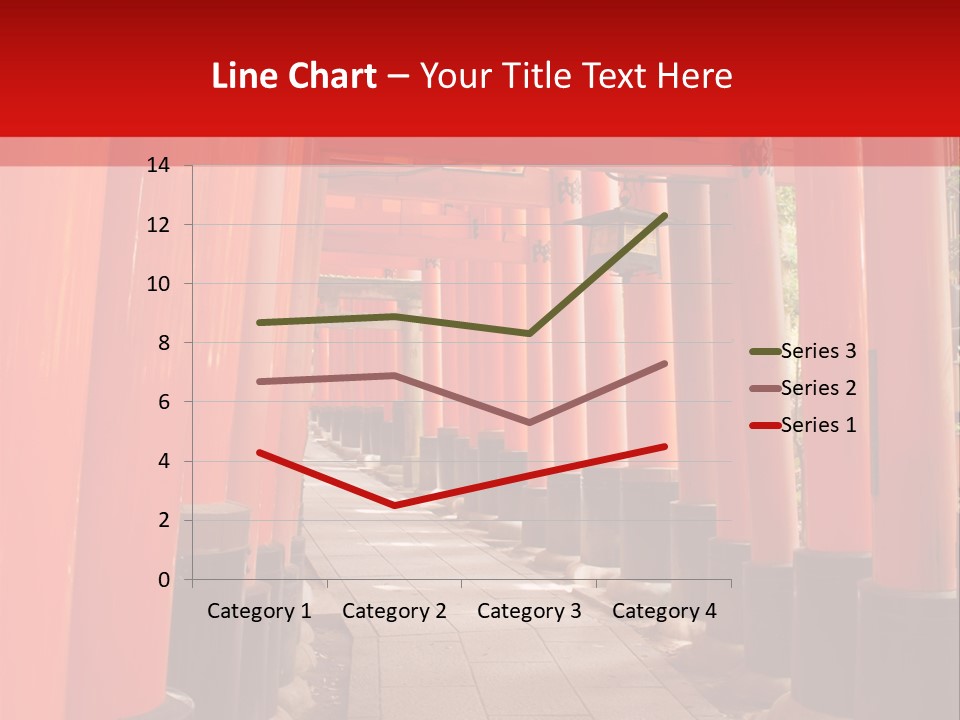 Orange Way Torii PowerPoint Template