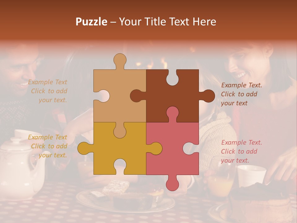 Forties Caucasian Dad PowerPoint Template