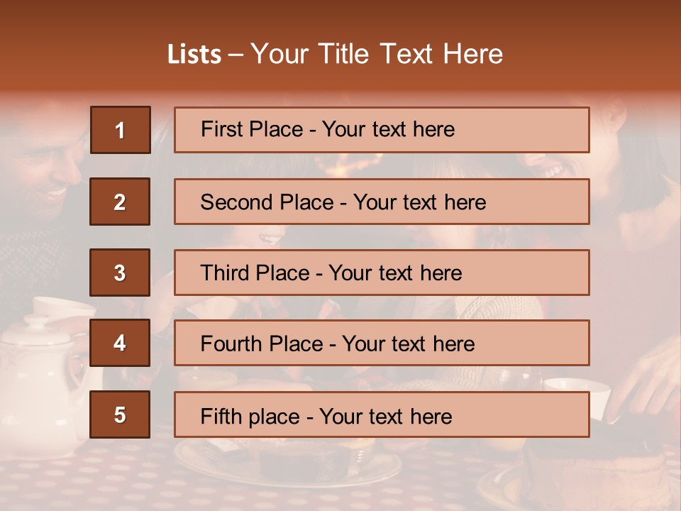 Forties Caucasian Dad PowerPoint Template