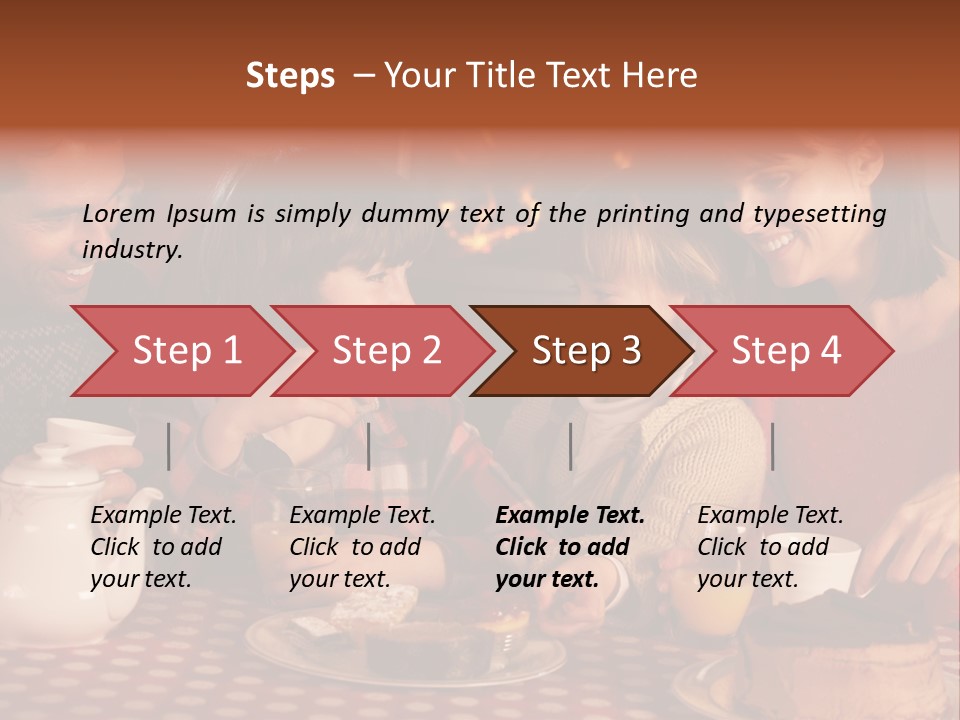 Forties Caucasian Dad PowerPoint Template