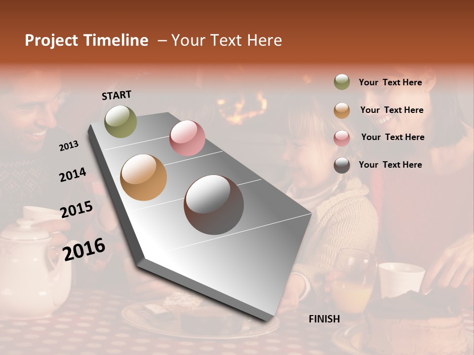 Forties Caucasian Dad PowerPoint Template